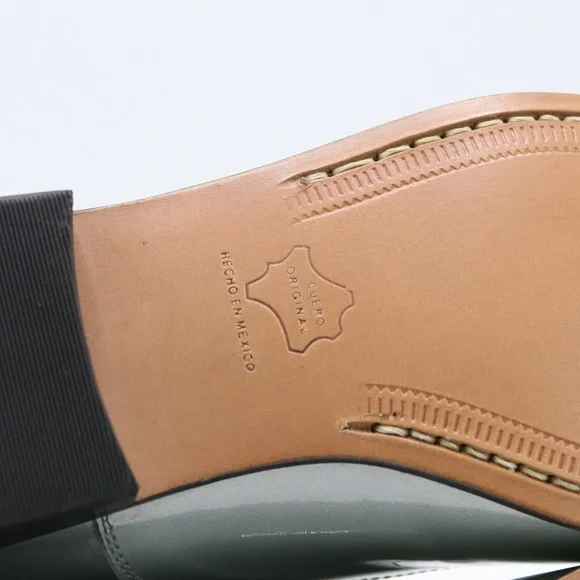 DIEPPA RESTREPO Joe Patent Leather Silver/Black Oxfords Brogues Women - Picture 13 of 15